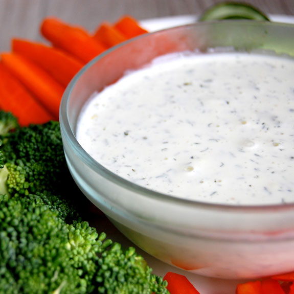 RANCH DRESSING will get children to eat
                            ANY RAW VEGETABLE YOU SERVE. WHOPPEE!