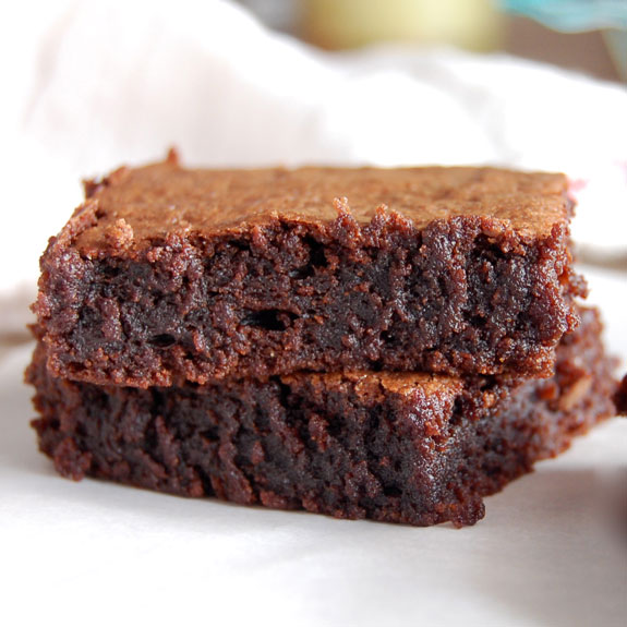 Gooey, Chocolaty Brownies- this is my favorite brownie recipe! I make these all the time and everyone loves them.
