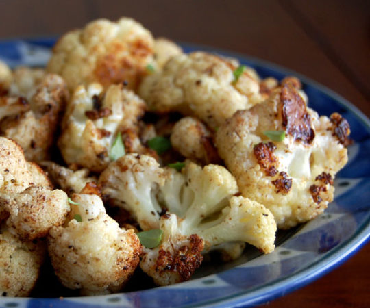 Balsamic Roasted Cauliflower- this is my favorite way to cook cauliflower.