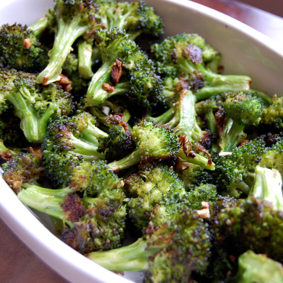 Garlic Roasted Broccoli- so addicting! I could eat this everyday.