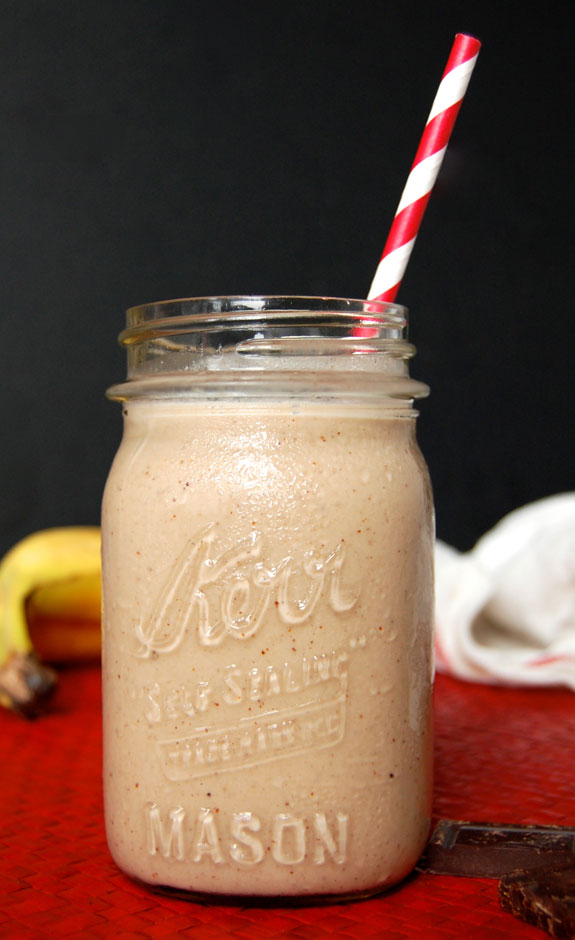 Banana Chocolate Shake- I could drink one of these every morning! Love it.