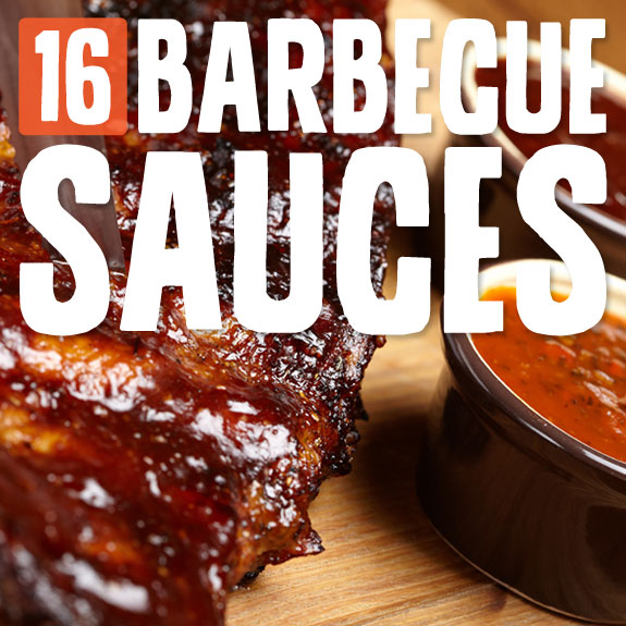 16 Homemade BBQ Sauces- bold, sweet and spicy goodness.
