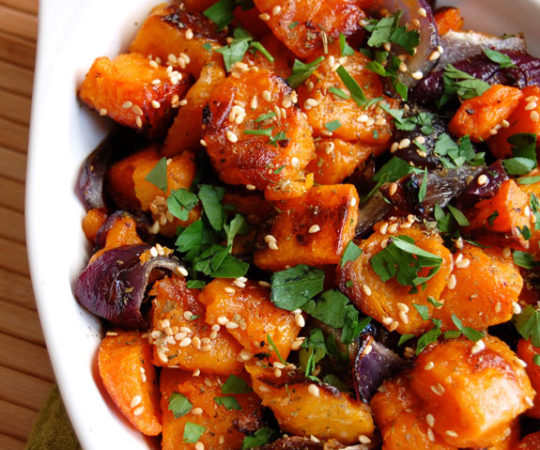 Roasted Butternut Squash and Onions- you will want to make this every chance you get after trying it!