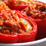 Roasted Stuffed Bell Peppers- one of my comfort foods. Love this recipe!