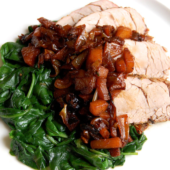 Pork Tenderloin with Caramelized Apples | Paleo Grubs