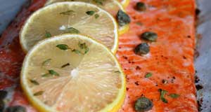 baked salmon with lemon