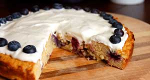 blueberry paleo cake