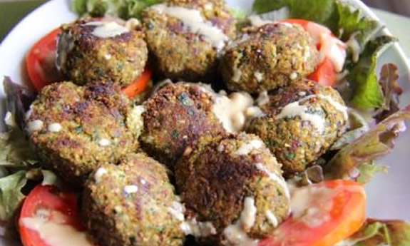 Almond Meal and Zucchini Falafels