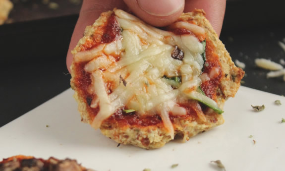 Mini Cauliflower Crust Pizza Bites