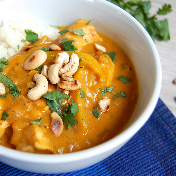 Creamy Pumpkin Curry with Chicken - Paleo Grubs