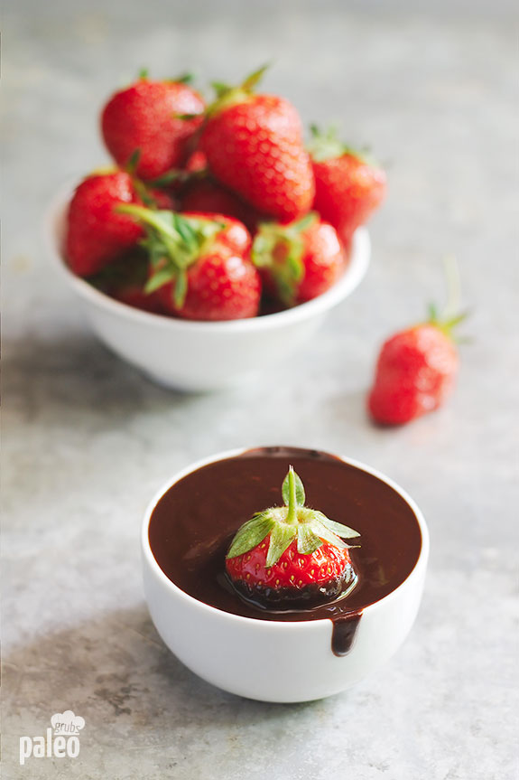 Chocolate Terrine with Chocolate Covered Strawberries