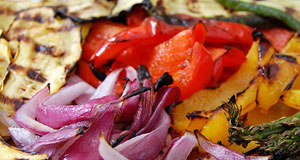 grilled veggie salad platter