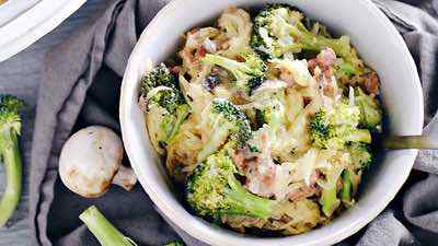 Creamy Garlic Spaghetti Squash Casserole