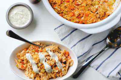 Paleo Buffalo Chicken Casserole