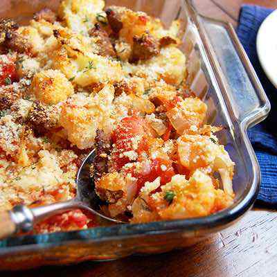 Sausage and Cauliflower Casserole