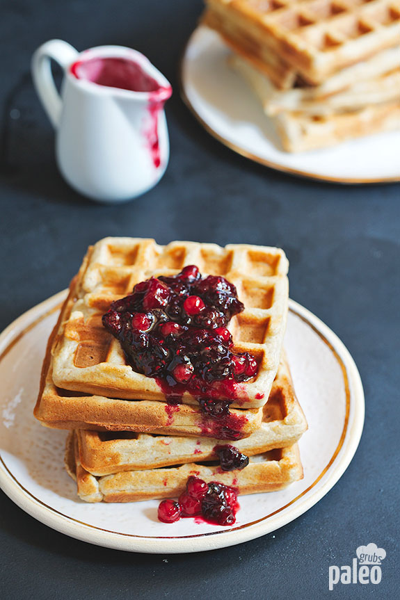 These are literally the best Belgian waffles I have ever had in my whole life! It is now nestled in my recipe hall of fame, along with all of my other favorite breakfast recipes.