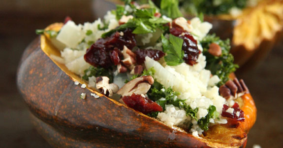 Cauliflower-Rice-Stuffed-Acorn-Squash