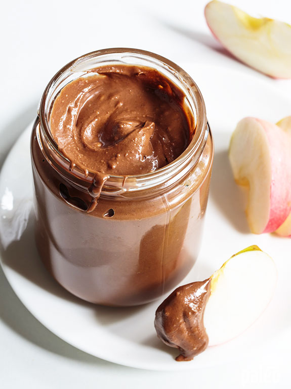 Um, yeah, this is going to be in my refrigerator at all times from now on! It is actually not bad for you, and makes a perfect dip for fruit. If you have never made this homemade nutella, you are seriously missing out.