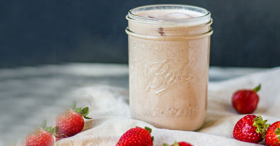 Batido de Naranja Fresa con Sal Marina Rosa del Himalaya