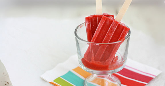 Strawberry Balsamic Popsicles