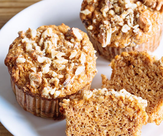 Trust me on this: These pumpkin muffins with homemade pumpkin puree are perfect for a brunch gathering or breakfast with a group.