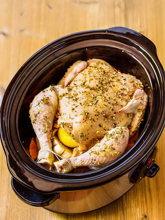 Slow Cooker Roasted Chicken - Paleo Grubs