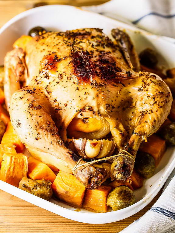 Slow Cooker Roasted Chicken