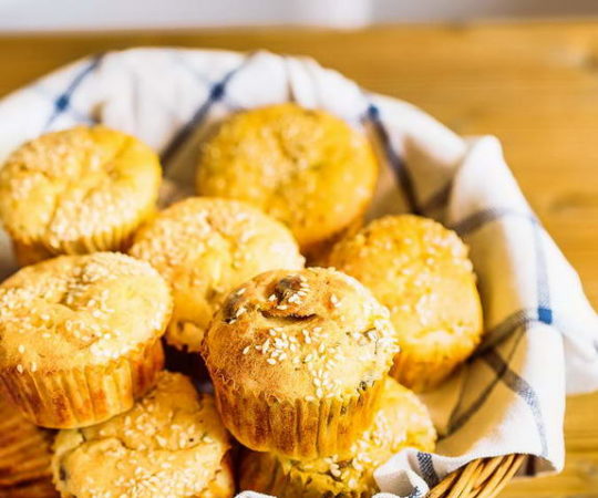 Craving carbs? Try these savory zucchini muffins that are packed with flavor and nutrients that you’d never get from white bread.