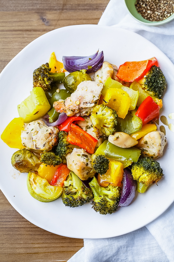 20-Minute Easy Roasted Chicken and Vegetables  Paleo Grubs