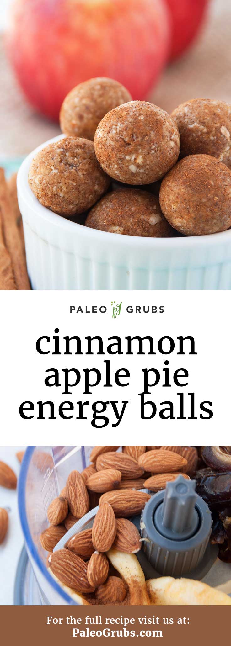 These Paleo energy balls are kind of like the most energy packed bite of the most pure apple pie essence you have ever tasted in your life! Pure apple pie bliss.