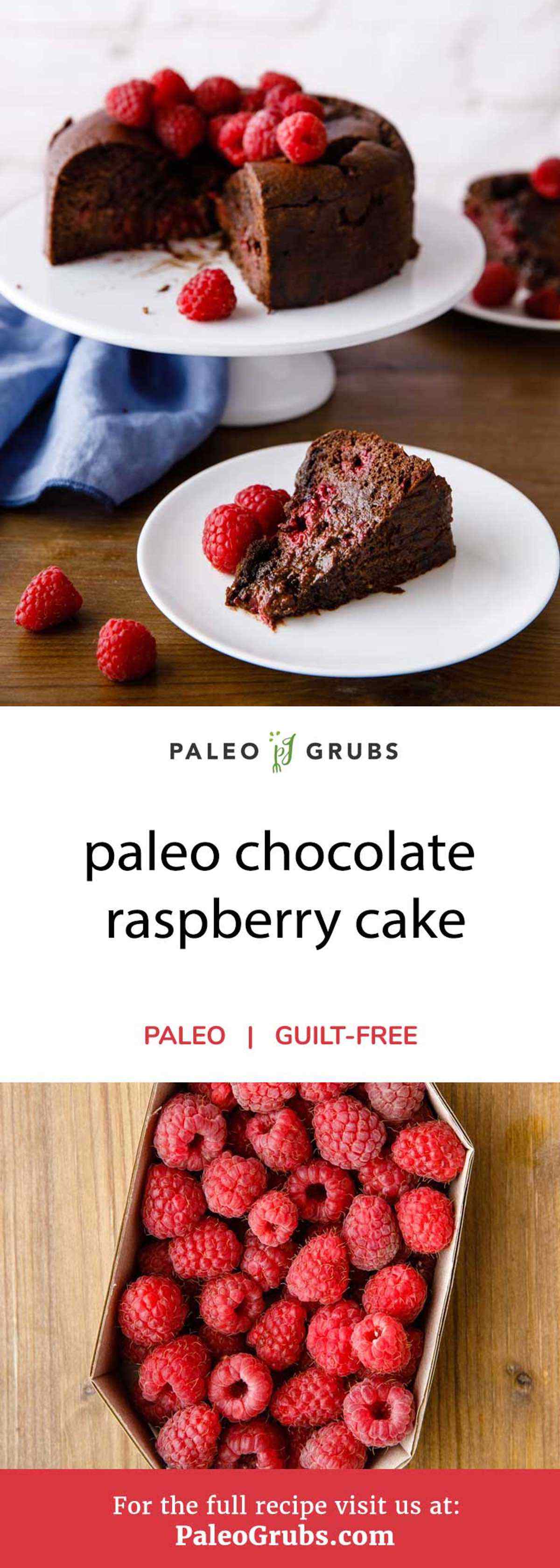 Paleo Chocolate Raspberry Cake Easy Guilt Free Dessert Paleo Grubs