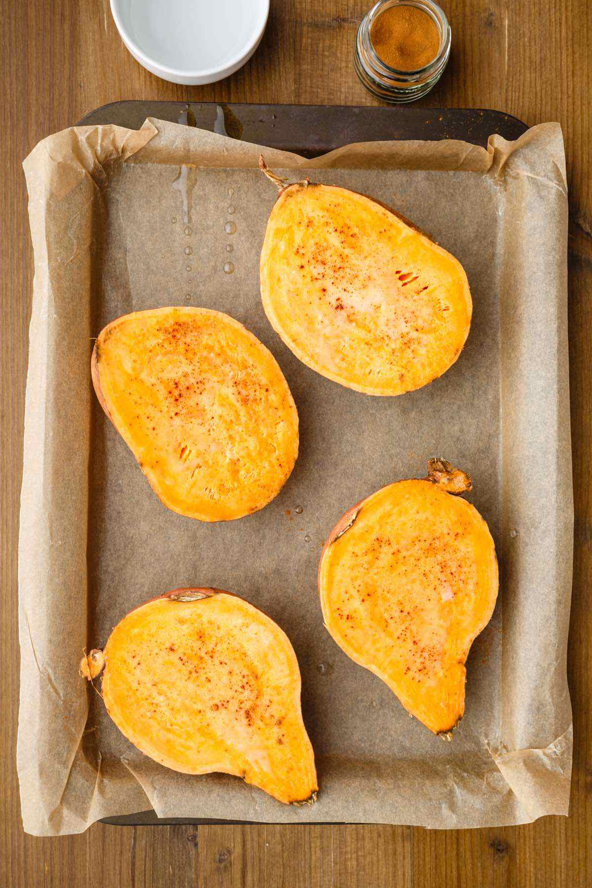 prepared sweet potatoes