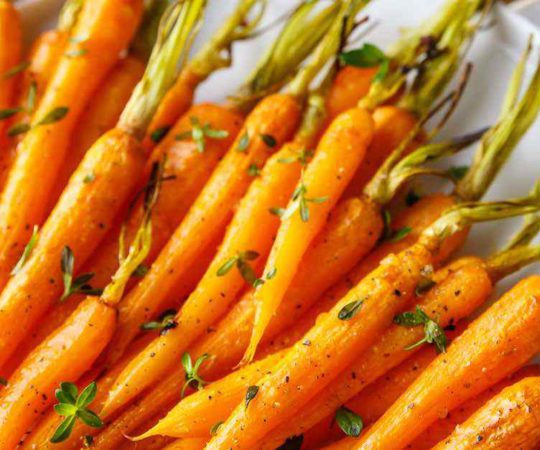 perfectly roasted carrots