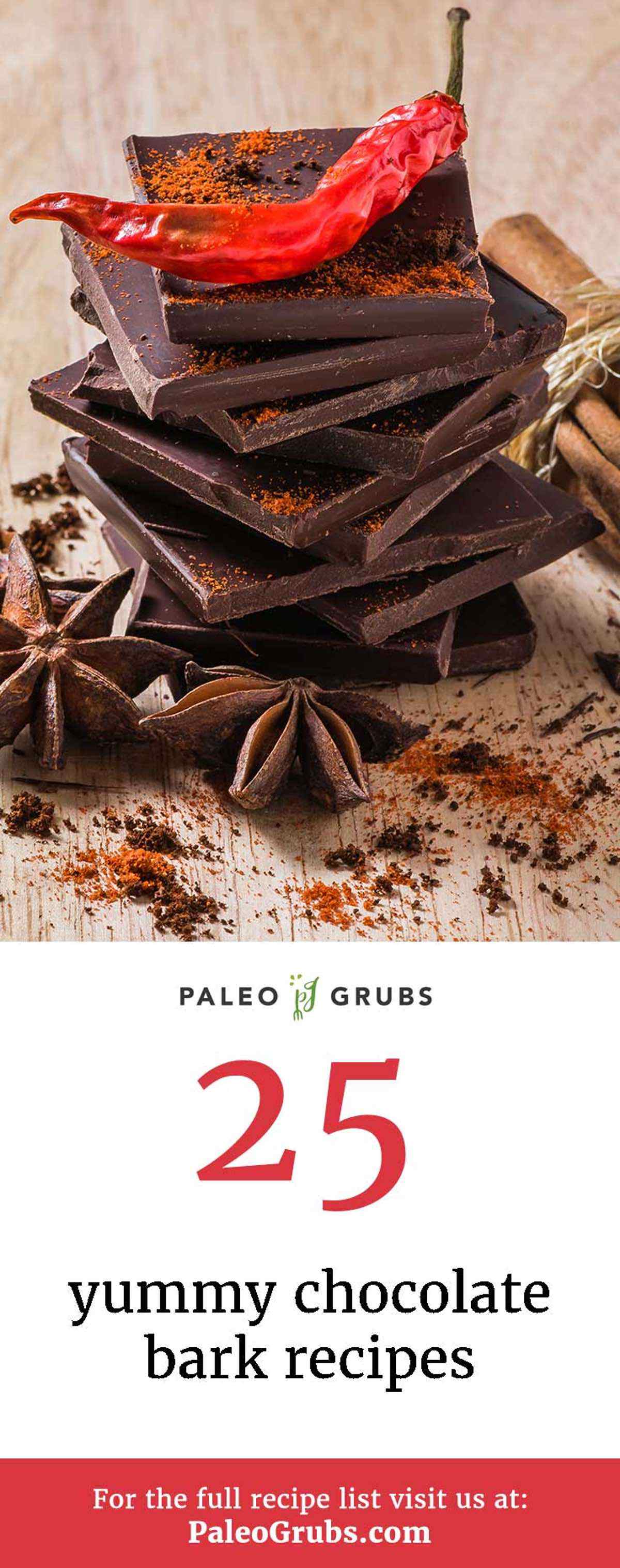 25 Yummy Chocolate Bark Recipes Paleo Friendly And Dairy Free Paleo   Chocolate Bark Recipes 