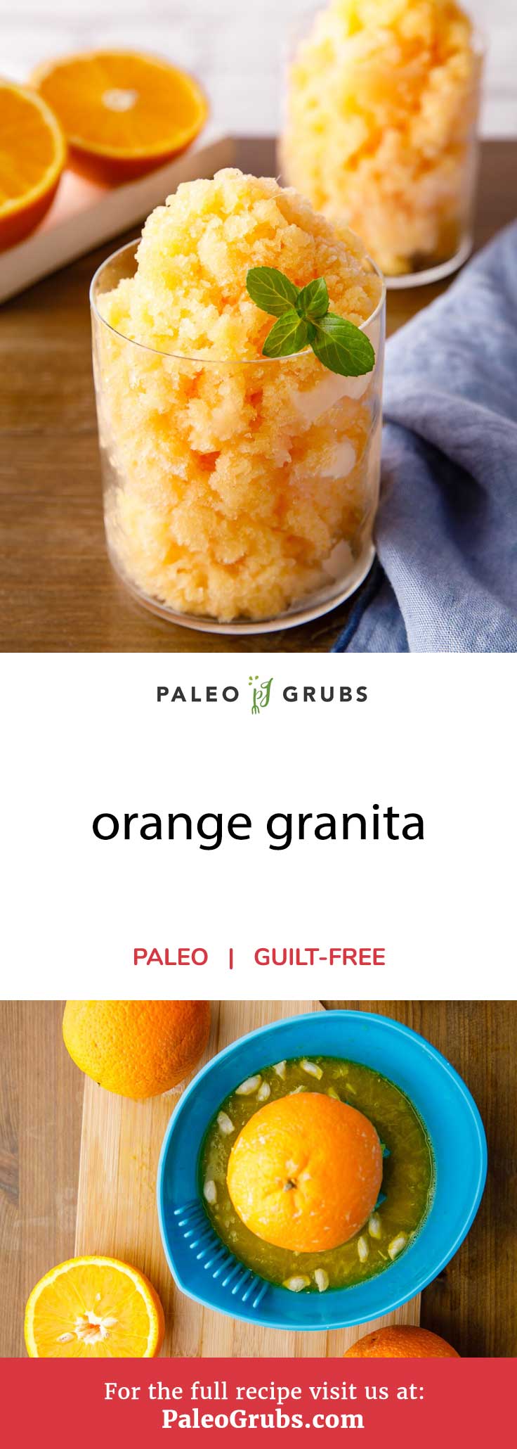 Orange Granita (All-Natural Frozen Italian Dessert from Scratch