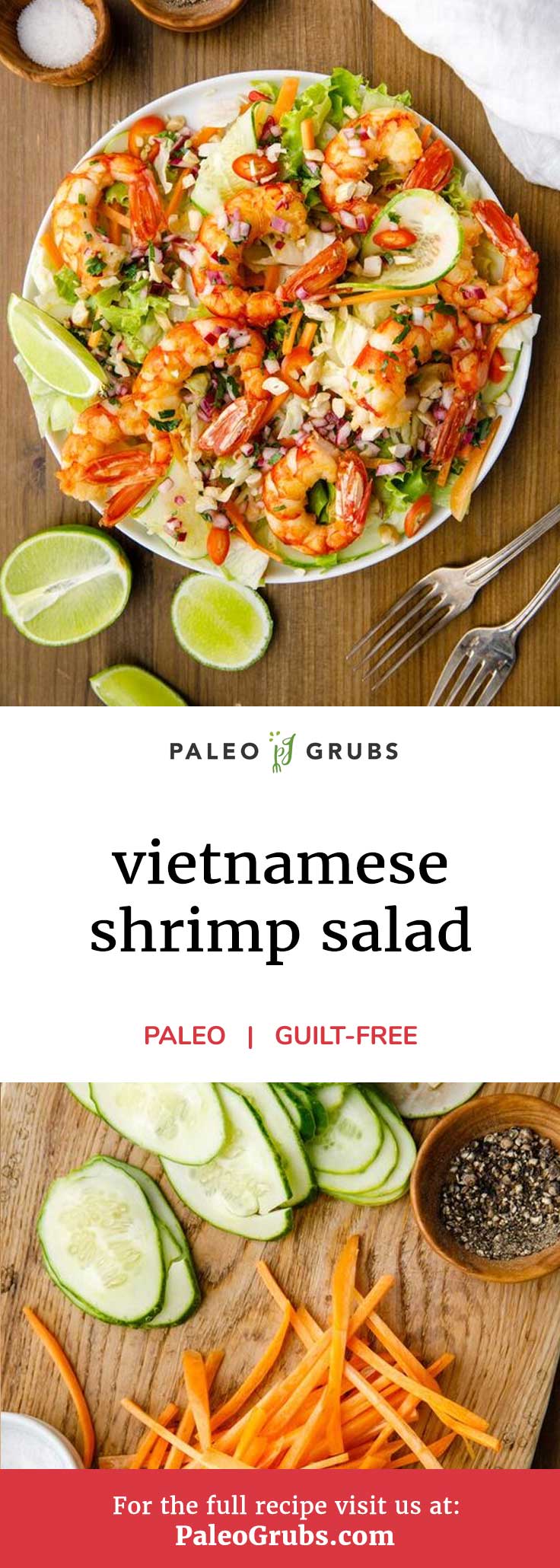 Asian Shrimp Salad Recipe - Paleo Grubs