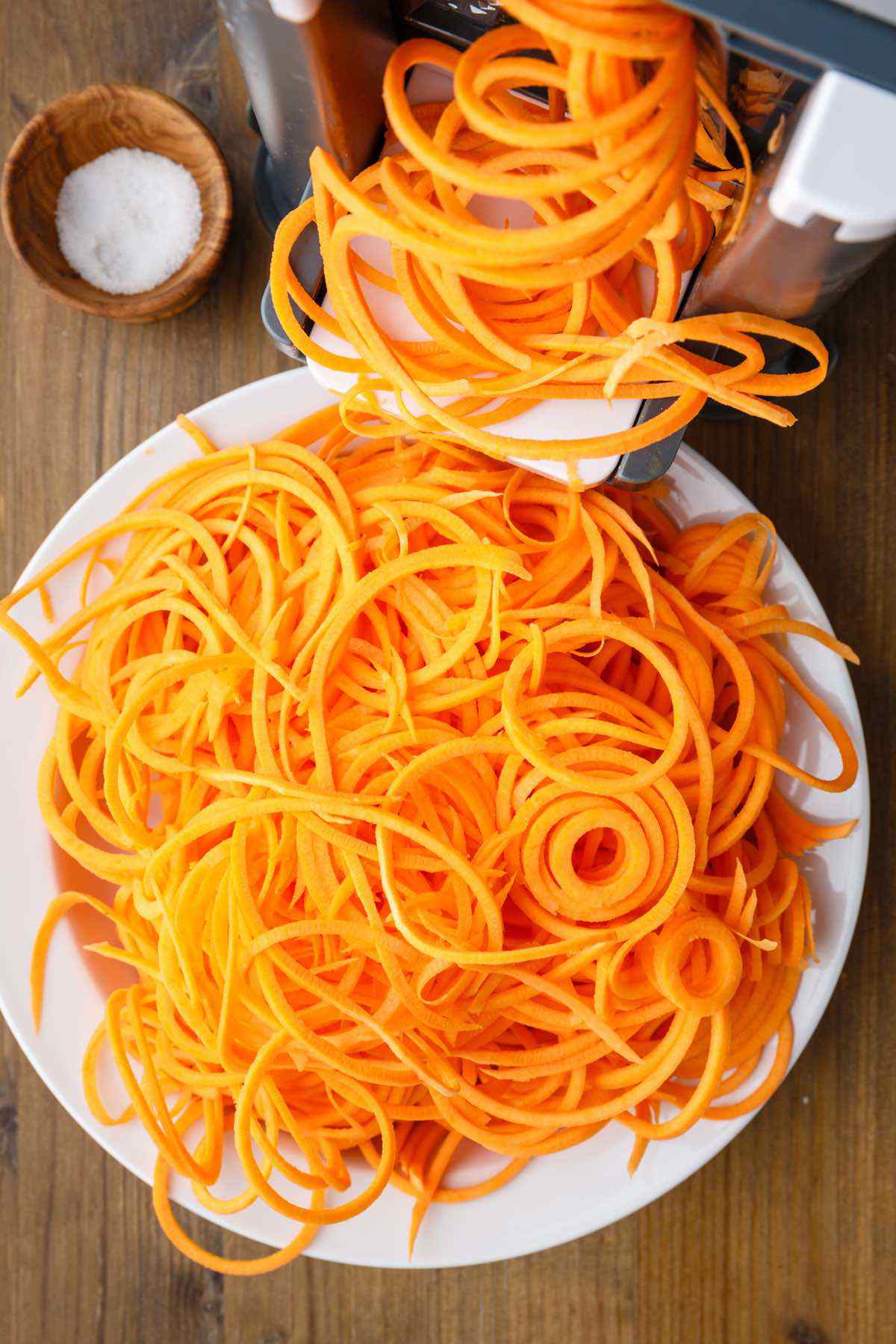 prepping carrots