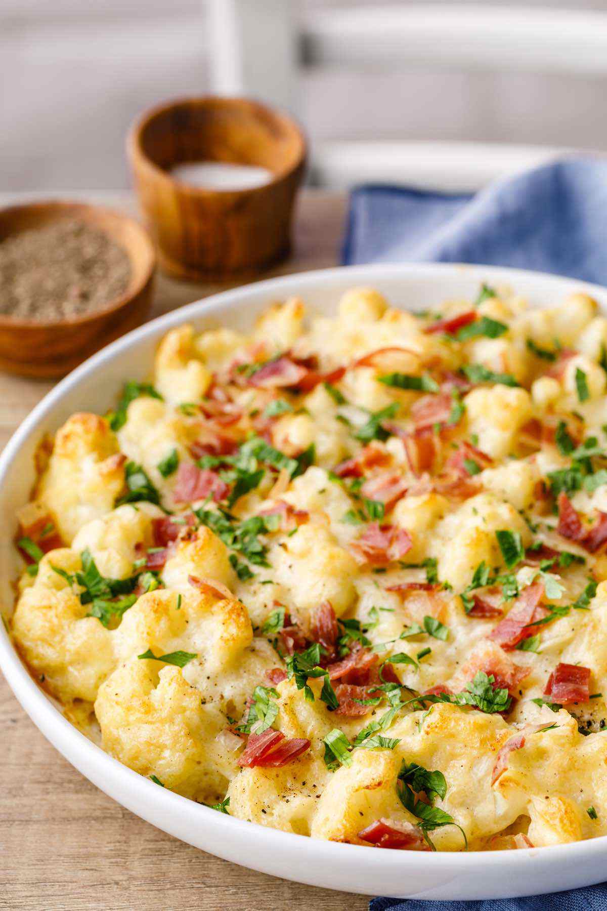 Loaded Cauliflower Bake Easy Paleo Casserole Recipe Paleo Grubs   4 Paleo Cauliflower Recipe 