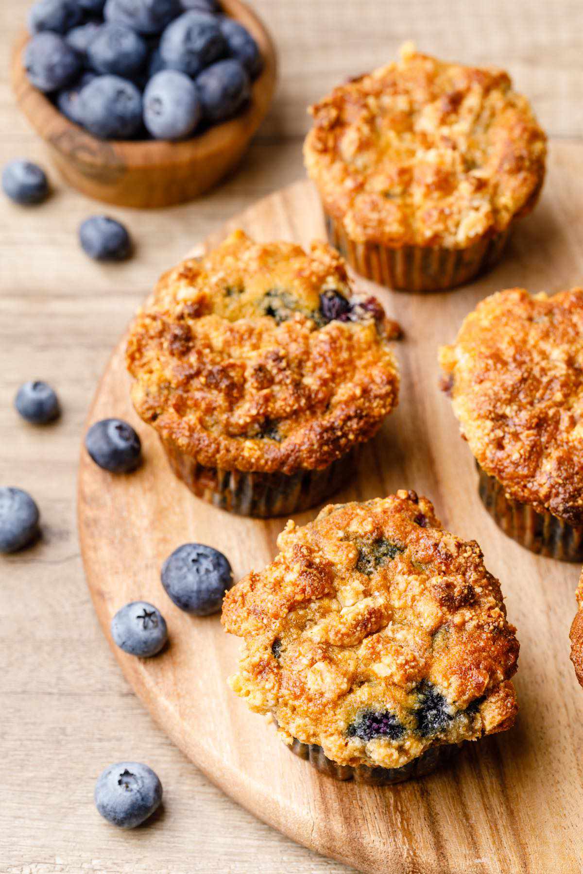 The Best Coconut Flour Blueberry Muffins (With Crumble Top) - Paleo Grubs