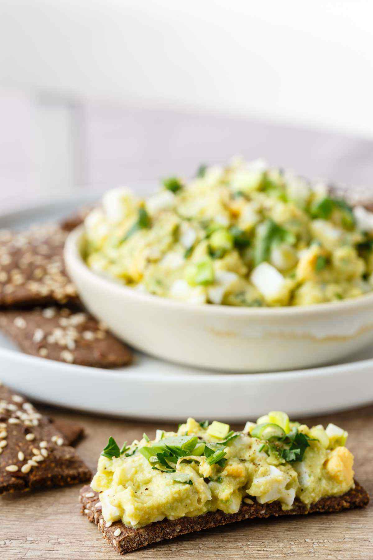 egg salad made with avocado