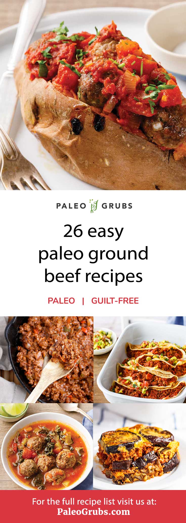 Here is a great list of delicious paleo ground beef recipes. These are so easy to make and one of my favorites when I need to pull together a quick meal.