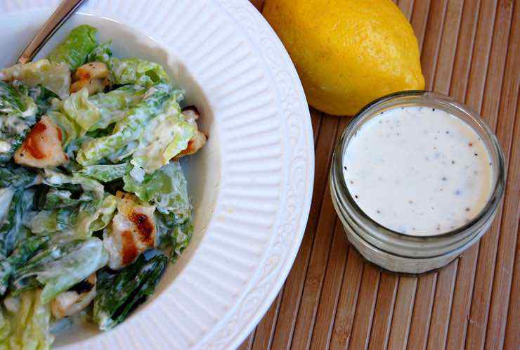 Easy Paleo Caesar Salad Dressing