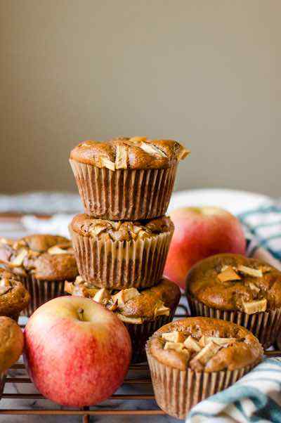 Apple Cinnamon Almond Butter Muffins