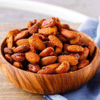 Easy Honey Mustard Roasted Almonds