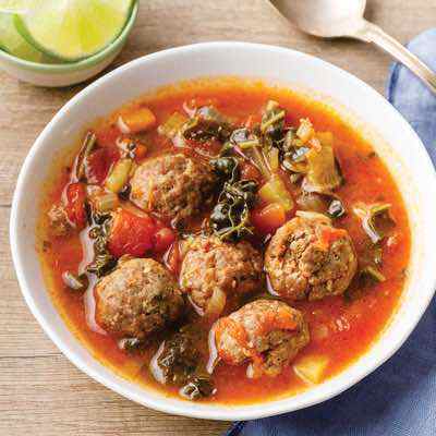 Easy Mexican Meatball Soup