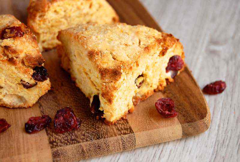 Orange Cranberry Paleo Scones