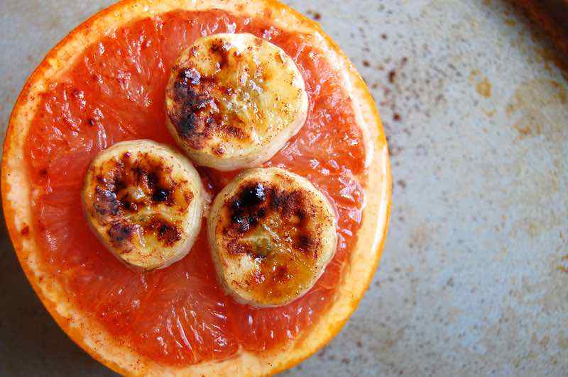 Paleo Baked Grapefruit Fruit Snack