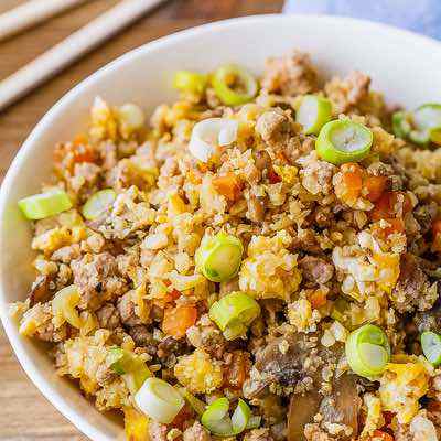 Paleo Pork Fried Cauliflower Rice