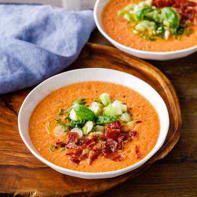 Refreshing Melon Gazpacho