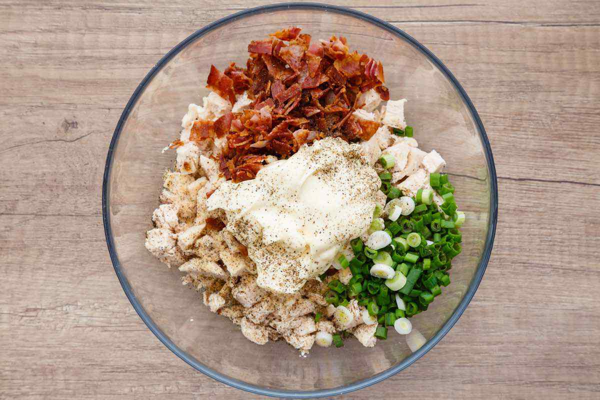 Easy Bacon and Green Onion Paleo Chicken Salad